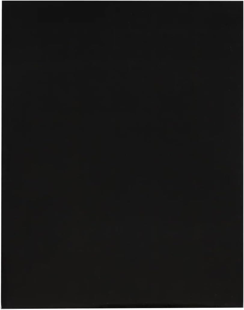 JAM PAPER Custom Printed Semi-Gloss Folders with Round Corner Pockets - Personalized Logo & Text - 12pt C1S - Black - 250/Pack