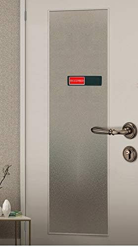 Vacant Occupied Sign - Magnetic Double-Sided Bathroom Door Sign for Home, Office, Restroom - Easy to Flip, Durable Design, Black