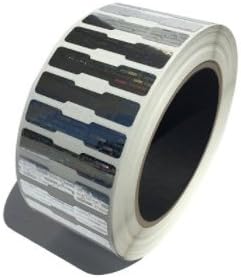 1,000 Silver Dog Bone Hologram Sticker TamperMax Tamper Evident Security Label Holographic Seal Sticker, Dogbone Size 1.75" x 0.375" (44mm x 9mm).