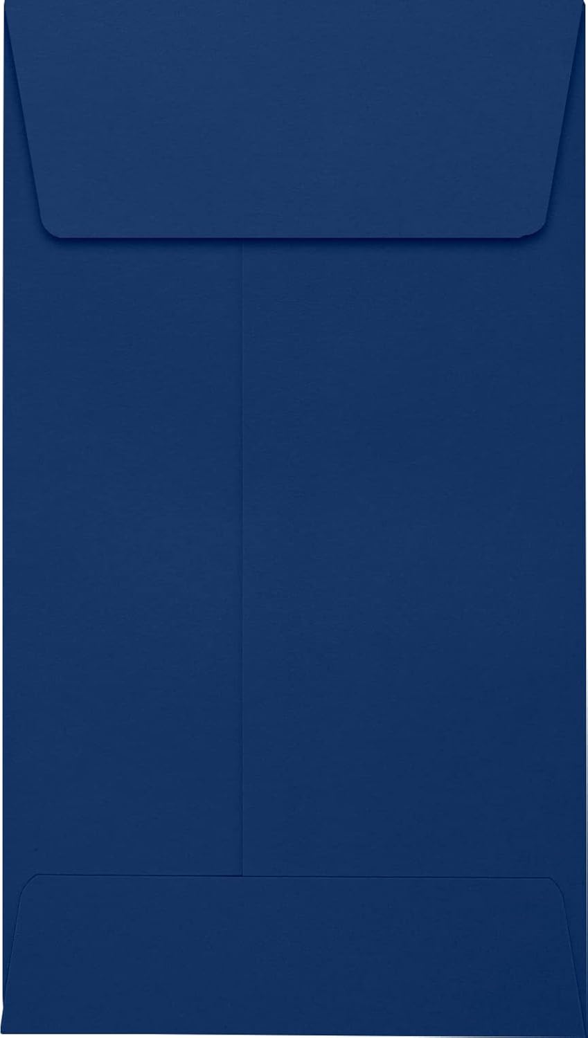 LUXPaper #5 1/2 Coin Envelopes | Peel & Press | 3 1/8" x 5 1/2" | Navy Blue | 80lb. Text | 50 Qty