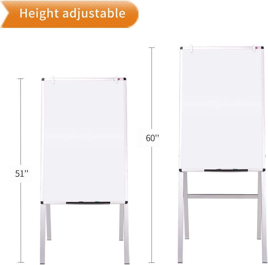 VIZ-PRO Magnetic H-Stand Whiteboard/Adjustable Dry Erase Easel,24 x 36 Inches