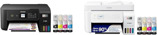 Epson EcoTank ET-2800 Wireless Color All-in-One Cartridge-Free Supertank Printer & EcoTank ET-4800 Wireless All-in-One Cartridge-Free Supertank Printer