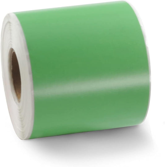 BETCKEY Colored Labels Compatible with Dymo 99019 (2-5/16" x 7-1/2") for Files, Folder, Binders, Compatible for Dymo LabelWriter Thermal 450, 4XL & Zebra Desktop Printers [1 Roll, Green]