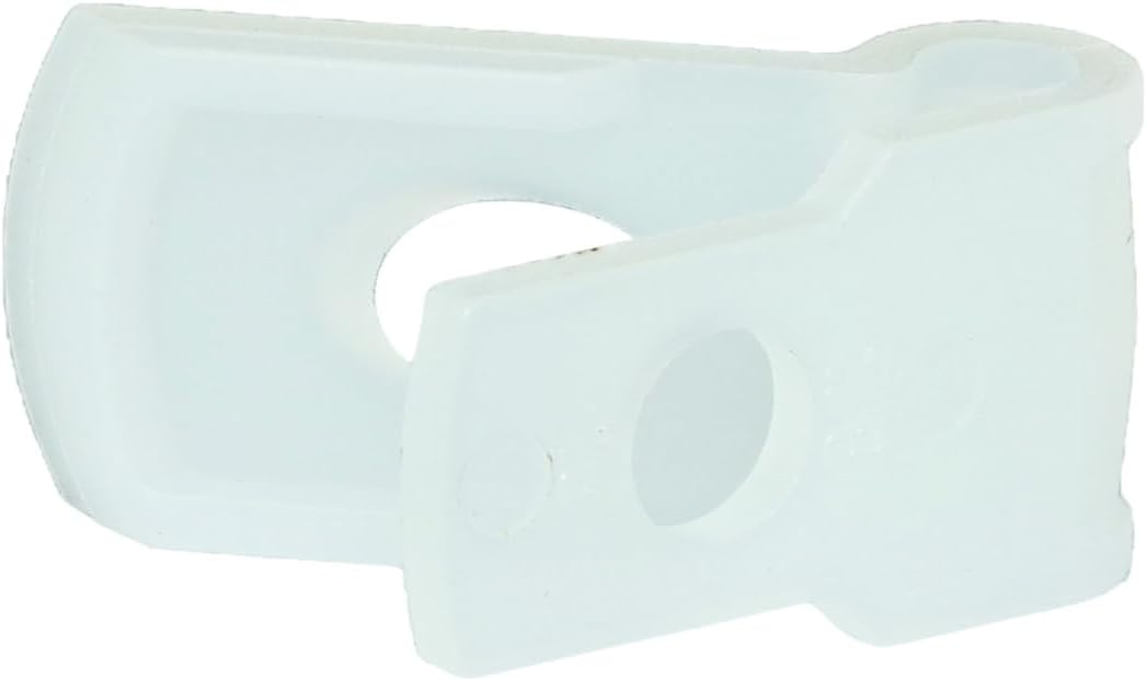 Secure 1/8 Inch Premium R Type Natural Nylon Screw Mount Cable Clamp for Wire Management - 100 Pack