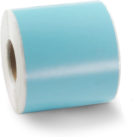 BETCKEY Colored Labels Compatible with Dymo 99019 (2-5/16" x 7-1/2") for Files, Folder, Binders, Compatible for Dymo LabelWriter Thermal 450, 4XL & Zebra Desktop Printers [1 Roll, Light Blue]