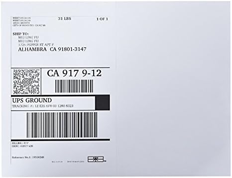 9527 Product Half Sheet Self Adhesive Shipping Labels for Laser & Inkjet Printers White Blank,2 Labels per Sheet (10000 Labels)