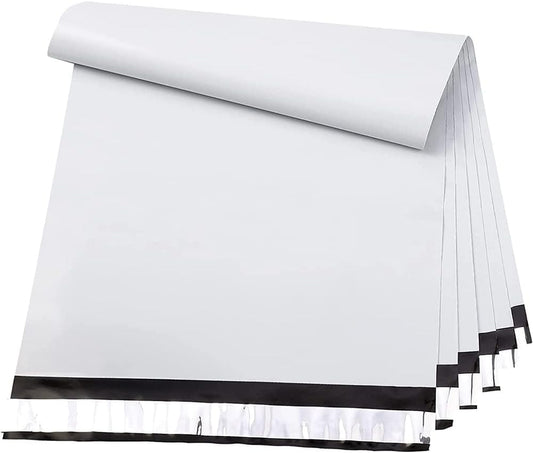 Metronic Poly Mailers 24x24 100PC White, Extra Large Shipping Bags Mailing Envelopes with Strong Adhesive, 2.5Mil Thick Mailers Poly Bags for Shipping, Mailing Bag Packaging Bag for Small Business