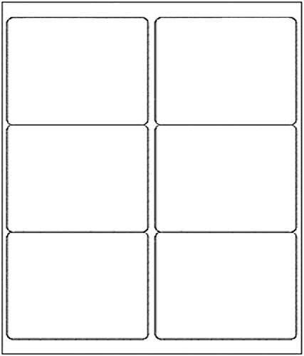 9527 Product 6-UP Shipping Labels, 3-1/3 x 4 Address Labels 150 Labels, 25 Sheets Compatible Laser/Ink Jet (25 Sheets)