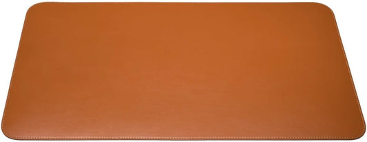 Leather Desk Pad – Premium Leather Desk Mat for Office and Home, Elegant Desk Mat and Writing Pad Maruse - Cognac