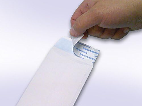 NextDay Labels #7 Coin Envelopes - 500-Pack White Peel & Seal Money Envelopes for Cash, Coins, Jewelry, or Small Parts - Durable White Paper Cash for Home, Office, or Business Use - Made in USA