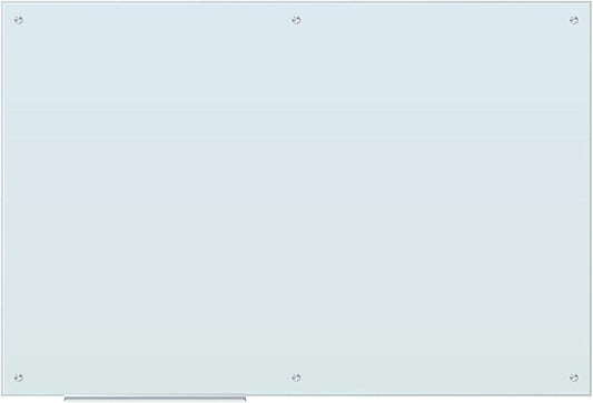 U Brands Magnetic Glass Dry Erase Board, Only for Use with HIGH Energy Magnets, 48" x 72" Inches, White Frosted Surface, Frameless (2301U00-01)