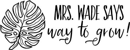 Custom Self-Inking Teacher Stamps | 49 Designs | Fun Phrases | Grading Made Easy | Classroom and Library Book Stamps (Way to Grow, Large)