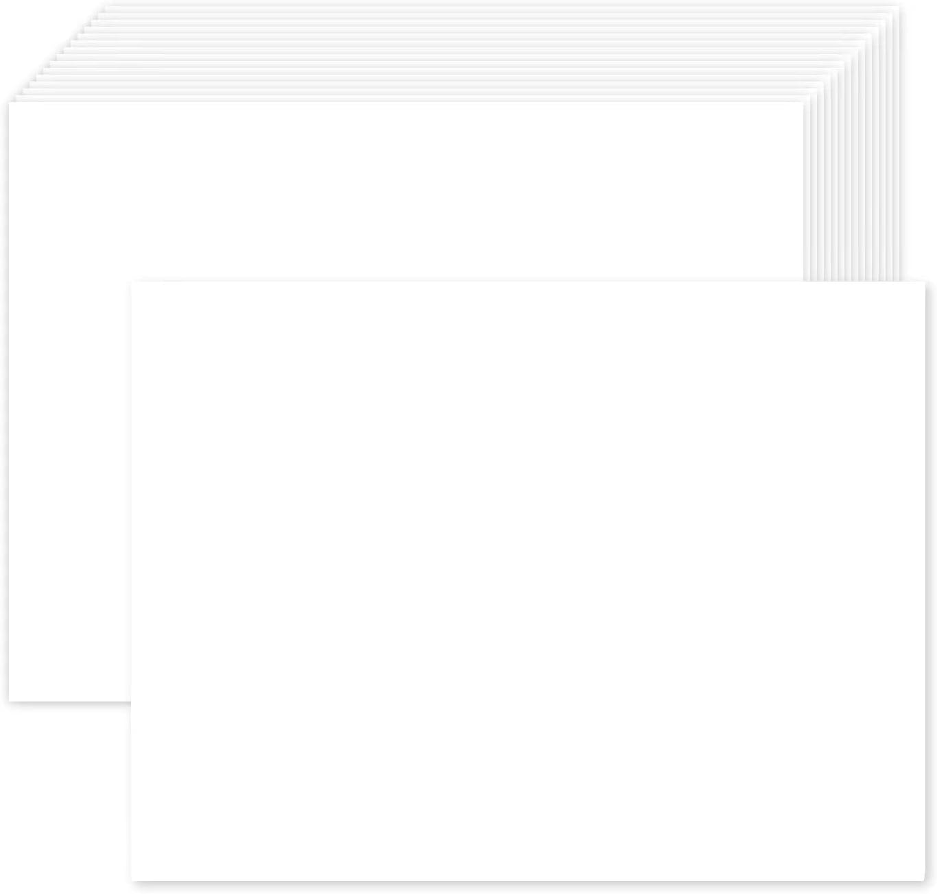 300 Pack White Blank Cardstock 5x7 Thick Paper，Goefun 80lb Flat Cards Stock Printer Paper for Invitations, Postcards, Photos, DIY Card Making