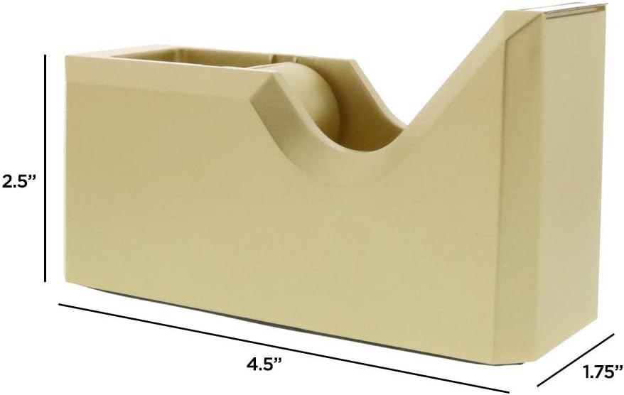 JAM PAPER Colorful Desk Tape Dispensers - Gold - Sold Individually