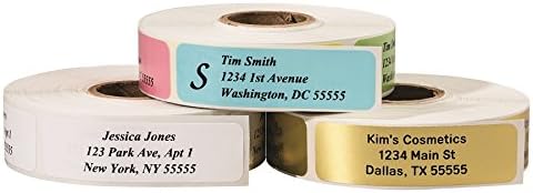 Return Address Labels - Roll of 250 Personalized Labels (Gold)