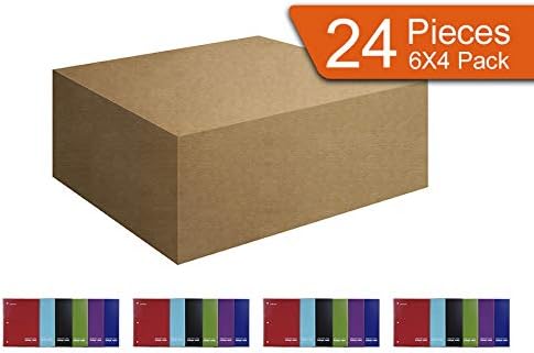 Mintra Office Spiral Notebooks (Poly Cover - College Ruled, 24pk (4-6pks))