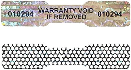 580 Pcs Bone Silver Hologram Sticker Holographic Tamper Evident Label High Security Warranty Seal Sticker with Serial Numbers(0.4 Inch X 2 Inch,GQYHLABO)
