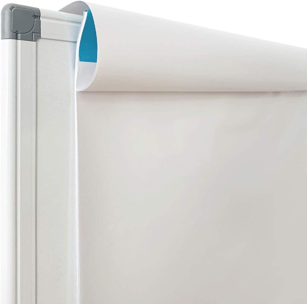 Mobile Dry Erase Board 36x24 Inches – Adjustable Rolling Whiteboard on Wheels, Stand Easel with Markers & Eraser, Includes 25-Sheet Paper Pad for Office, Classroom, Home