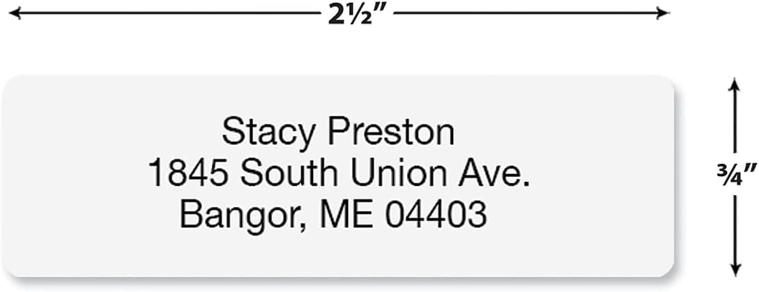 Personalized Return Address Labels, Roll of 250 Gloss White Self-Adhesive Labels Without Dispenser, Customize with Name & Shipping Address, Colorful Images