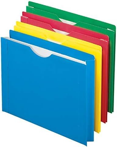 Pendaflex Color Reinforced File Jacket, 2-Inch Expanding Jacket, Letter Size, Assorted Colors, 8 Pack (12003EE) (Pack of 10)