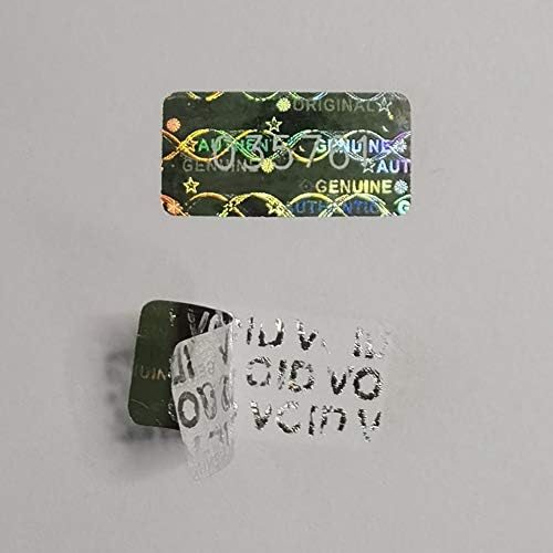 580 Pcs 0.787x0.39 inch High Security Tamper Evident Seal Warranty Void Original Genuine Authentic Hologram Labels/Stickers w/Unique Sequential Serial Numbering Tamper Proof Stickers(Silver)