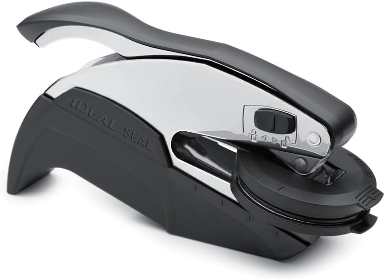 Dragon Book Embosser, Custom Round Library Book Embosser, Fantasty Fiction Dragon Ex Libris Embosser, Gift for Book Lover | Black or Pink Embosser (Dragon #1)