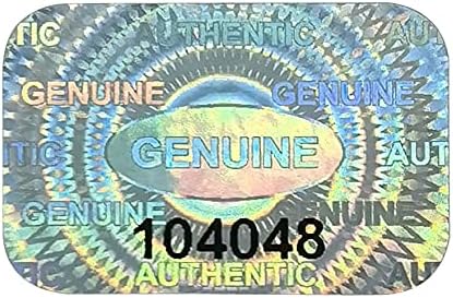 500 pcs Tamper Proof Hologram Stickers Silver High Security Tamper Evident Warranty Seal Void Genuine Authentic Holographic Labels/Stickers w/Unique Sequential Serial Numbering 0.95X0.6 inch (Silver)