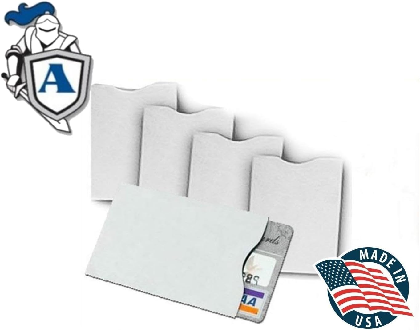 Semper Paratus Gear TYVEK Credit Card Protector RFID Blocking Sleeves | ArmorShield Your Identity | 100% MADE IN USA - Anti-theft for Travel wallet, pocket or purse. (5PAK)