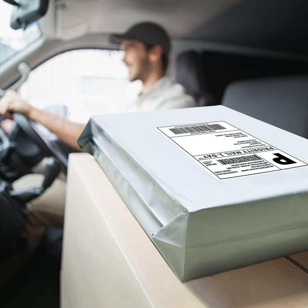 POLYSELLS 1000 Pcs 10x13 Inch White Poly Mailers Shipping Envelopes, Strong Adhesive Sealing, Waterproof, and Tear-resistant Postal Mailing Bags for Clothing, Books, and Accessories