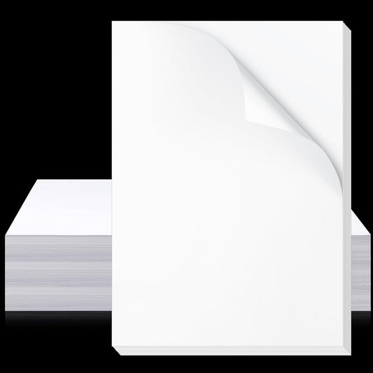 100 Pcs Printer Paper 11 x 17 Inch Copy Paper 52 lb Glossy Paper Heavy Weight Cardstock Tabloid Paper Heavy Card Stock for Presentation Laser Back to School Office Supplies(White)