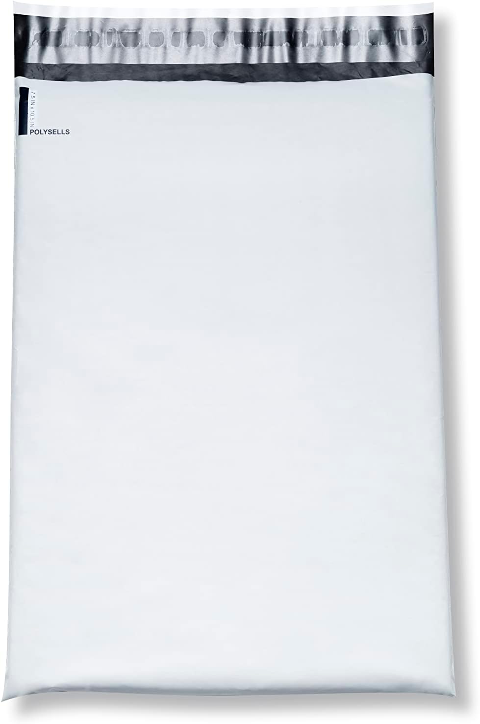 POLYSELLS Poly Mailers Shipping Envelopes, Strong Adhesive Sealing, Waterproof, and Tear-resistant Postal Mailing Bags for Clothing, Books, and Accessories (White, 100, 7.5" X 10.5")
