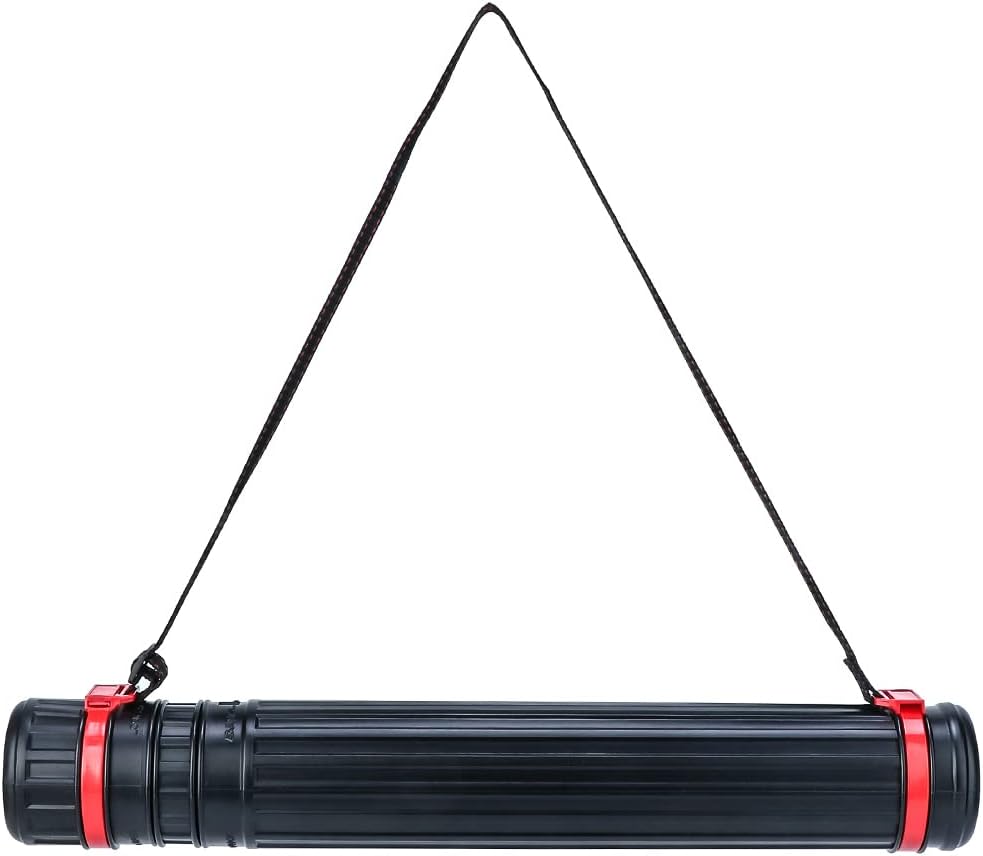 TRANSON Small Poster Tube Storage 17“ to 27” Extendable for Documents Blueprints Artworks Scrolls