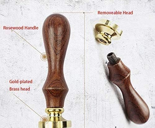 Phoenix Wax Seal Stamp Rosewood Handle Set Christmas Invitations Package Sealing Stamp Vintage Bird Wax Seal Stamp Set