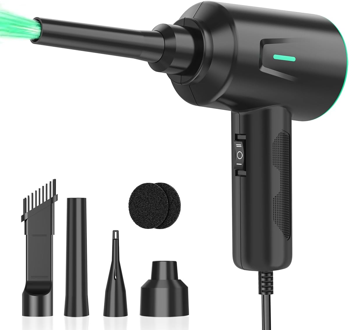 Air Duster - Electric Air Blower - 5.74oz High Power Cleaning for Computer - PC - 2 Gear Compressed Air