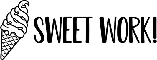 Custom Self-Inking Stamps | 49 Designs | 30 Fun Phrases | 2 Classroom & Library Book Stamps (Sweet Work!, Giant)