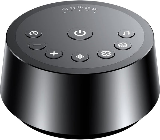 Color Noise Sound Machines with 25 Soothing Sounds Sleep White Noise Machine 32 Volume Levels 5 Timers and 4 Sound Categories and Memory Function for Home Office and Travel