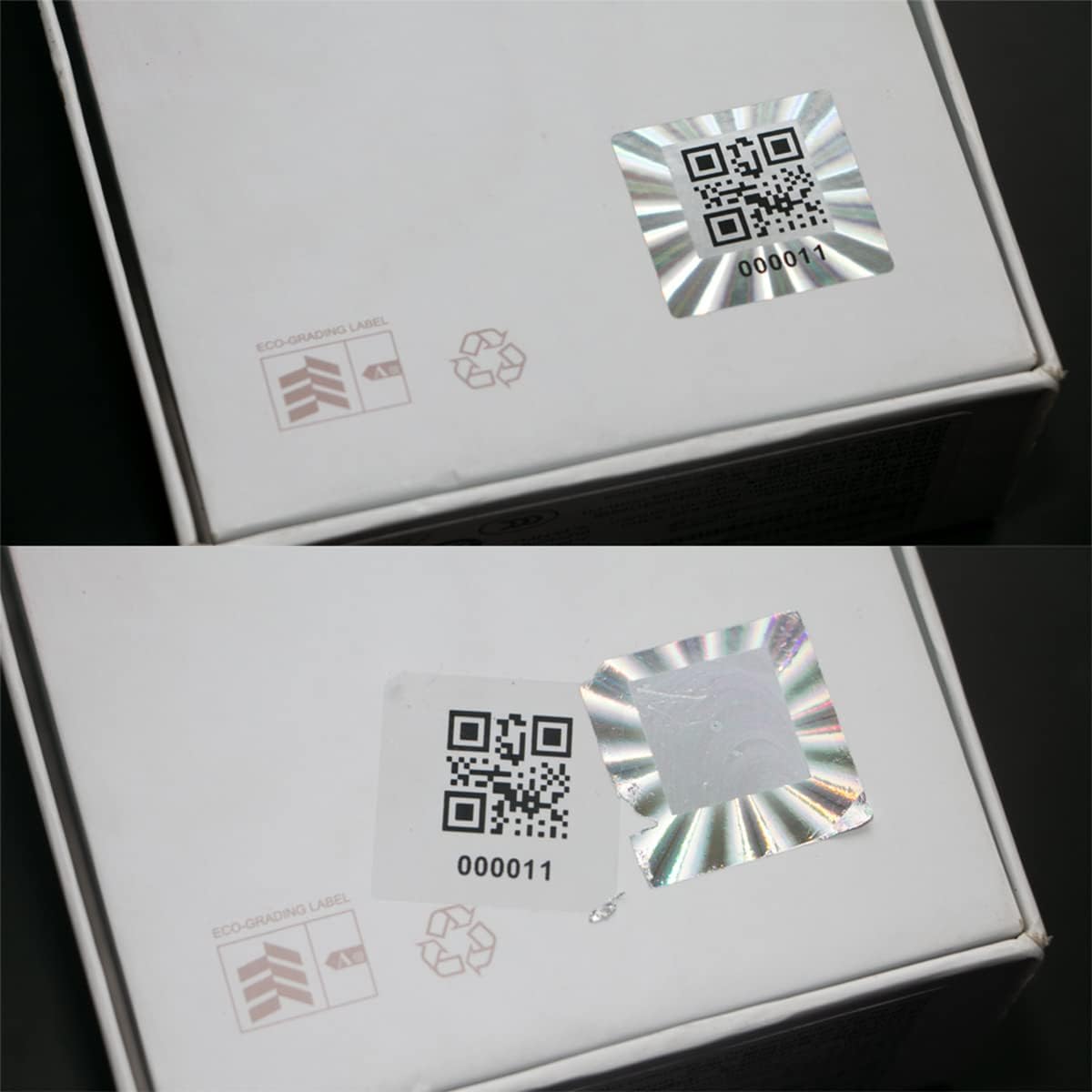 300pcs Hologram QR Code Labels, Tamper-evident Security Seal Sticker,Warranty Void Tamper Proof Labels with Unique Sequential Serial Numbering（1x1inch）