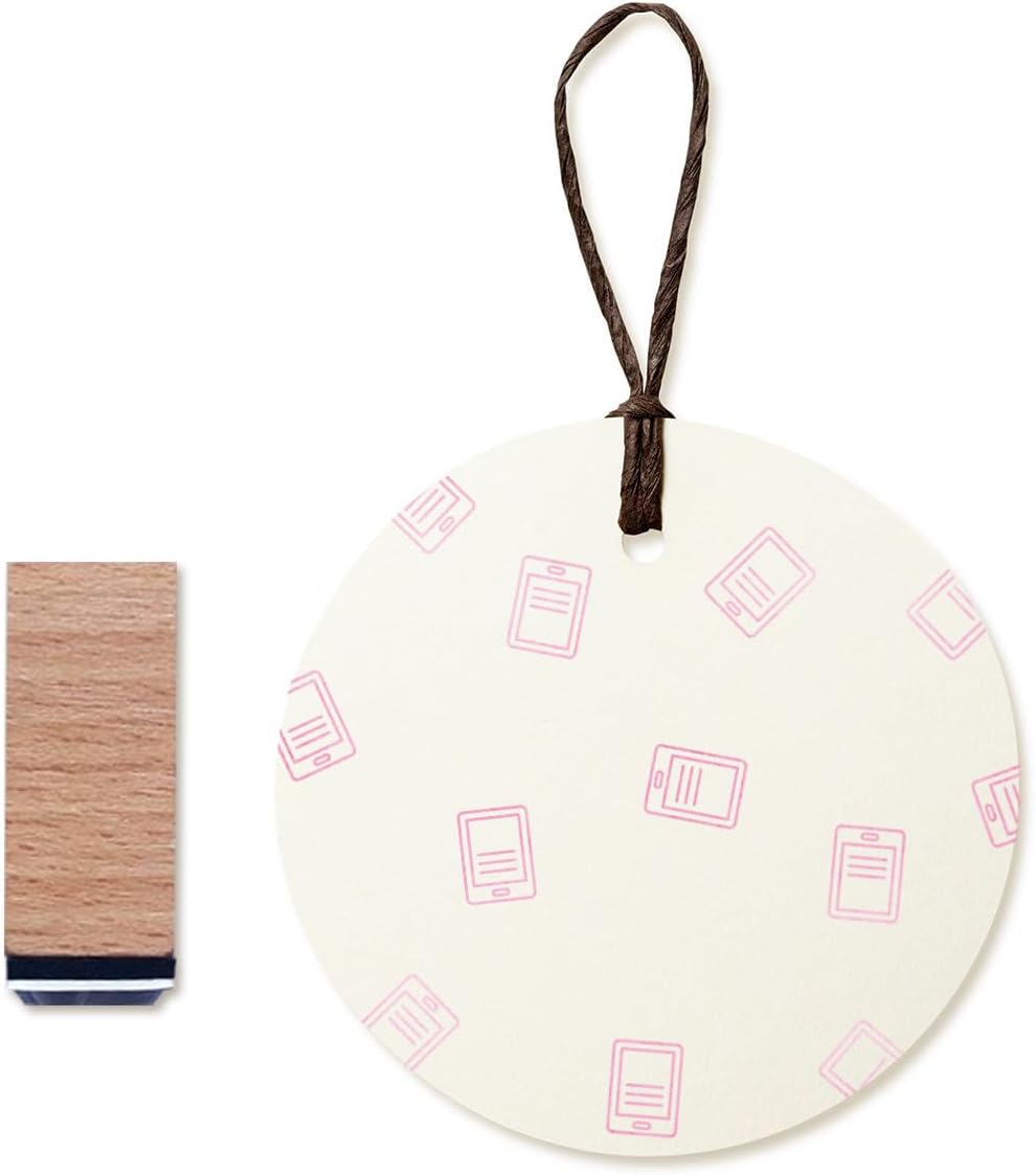 Ebook Rubber Stamp, 3/5 Inch Small Mini Stamp for Scrapbooking Card Making Planner