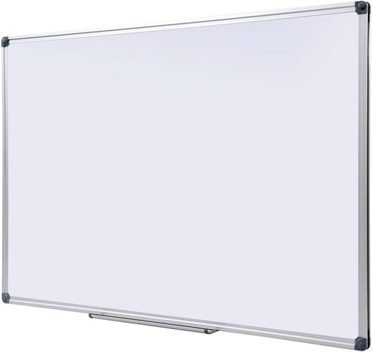 40 x 28-in Magnetic Dry Erase Board with Pen Tray| Aluminum Frame Portable Wall Large Whiteboard Message Presentation Board for Office & Classroom