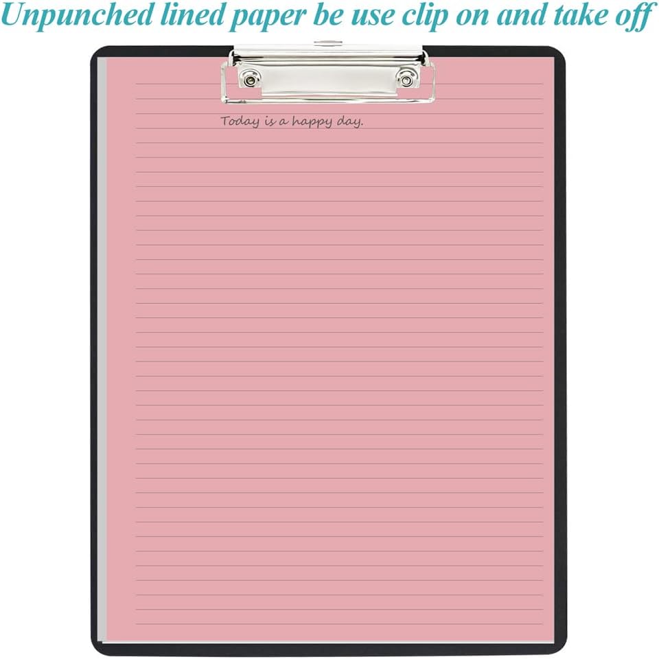 Unpunched Colorful Lined Paper - 100 Sheets/200 Pages Loose Leaf Paper Line Refills, Per Color 20 Sheets, 8.5" x 11"