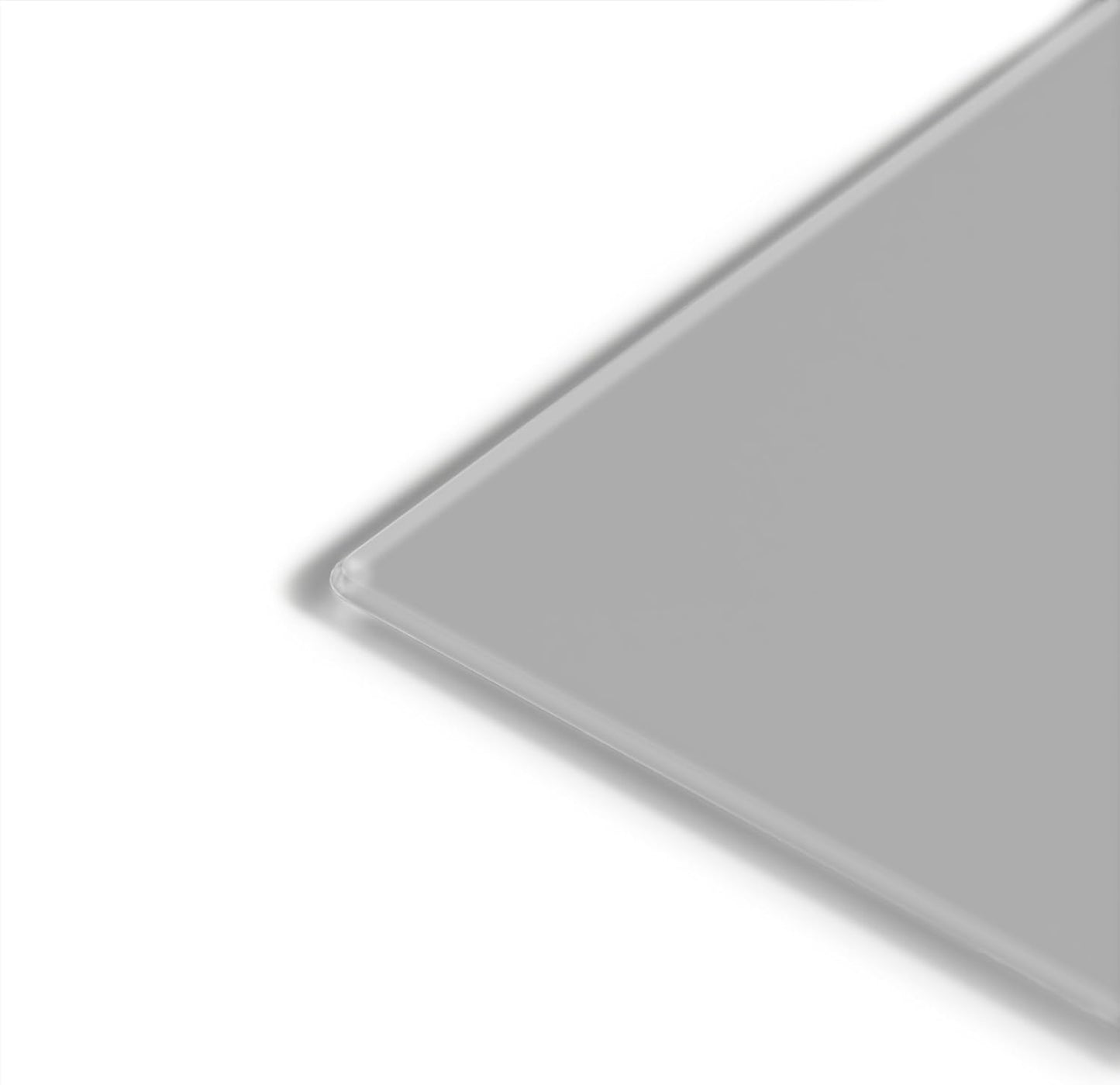 U Brands Glass Dry Erase Board, 36" x 36", 3'x3', Gray Surface, Frameless, Includes Marker