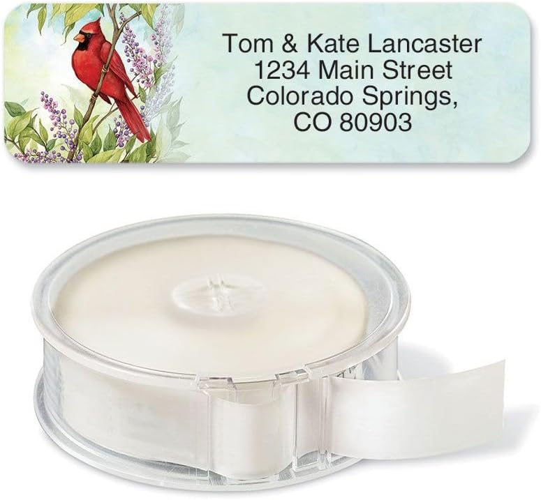 Colorful Images Year of Remembrance Rolled Personalized Return Address Mailing Labels with Dispenser, 5 Designs, Set of 500, Small ¾ x 2½ Inch Size, Custom Self-Adhesive Sticker Roll