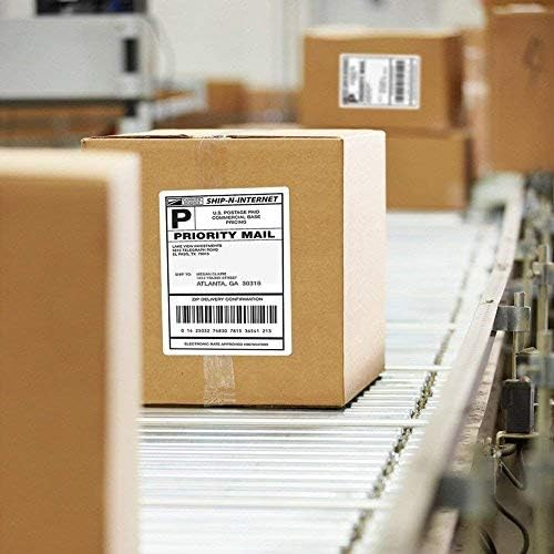 Shipping Label with Rounded Corner, 8.5 x 5.5 Inches Half Sheet Self Adhesive Shipping Address Labels for Laser and Inkjet Printer, 1000