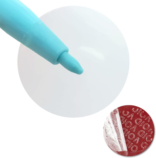 Clear Tamper Evident Stickers Package Security Seals 1 inch Transparent Circle Round Labels Tamper Proof Stickers for Envelopes, Box and Gift Packaging(120pcs)…