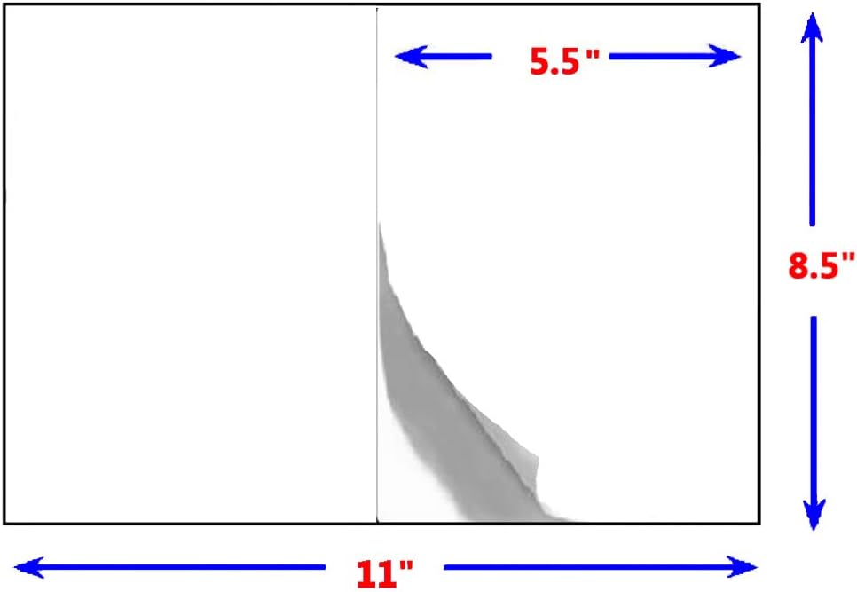 1600 Half Sheet Laser/Ink Jet Shipping Labels Mailing Blank White Labels