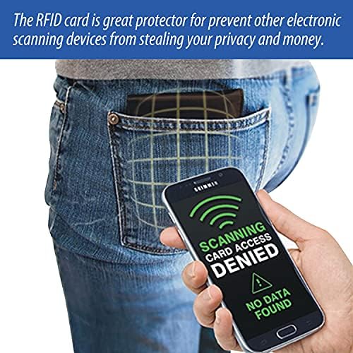 RFID Blocking Card Contactless Credit Card Protection Safe RFID Card Wallet Shield Protector Blocker (Pack of 100)