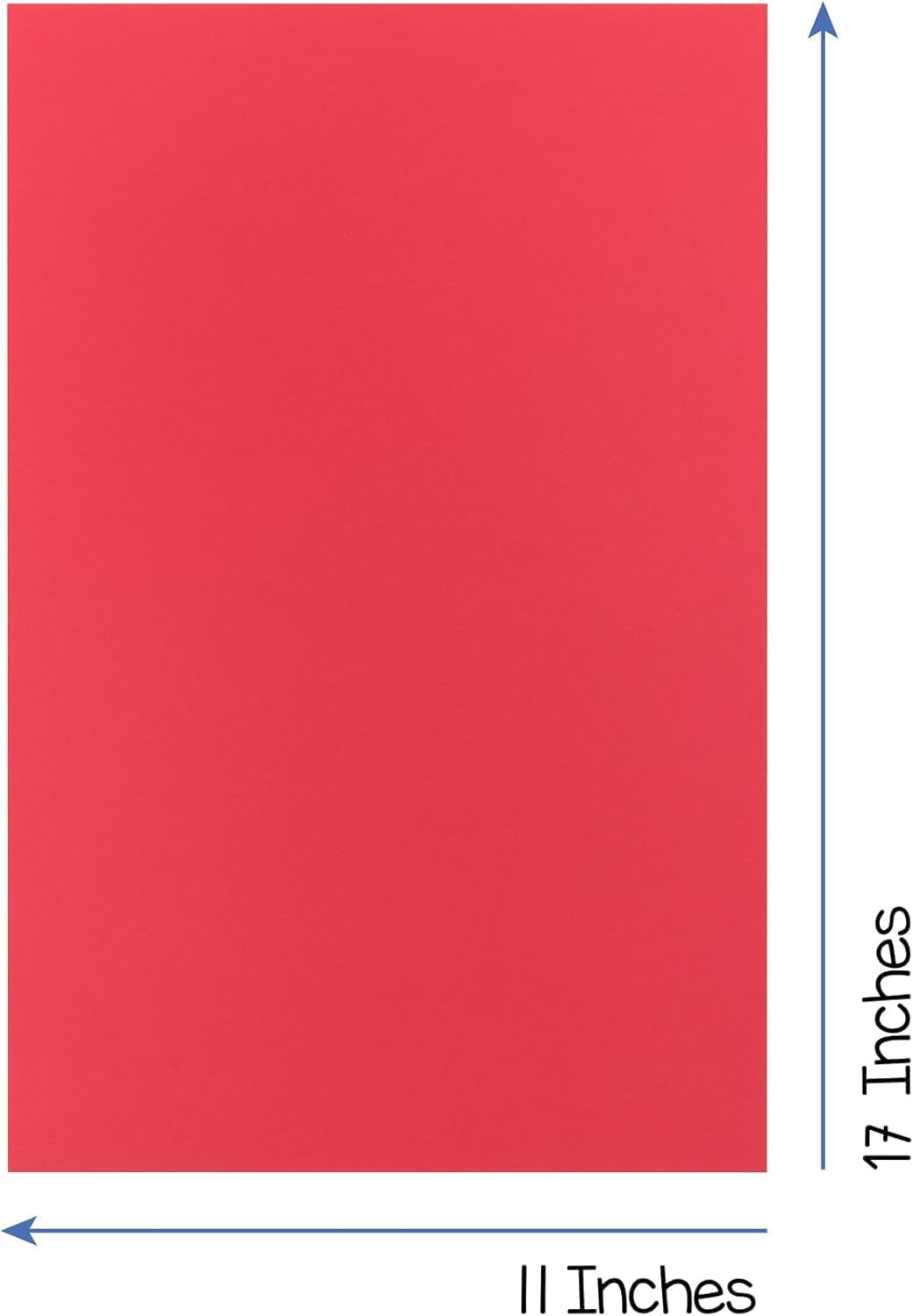 Hygloss 50 Sheets Valentine’s Day Colored Cardstock - 11x17-Inch Red and Pink Letter Size Color Cardstock Paper - 65 lb/ 176 gsm, Acid-Free, Fade-Resistant