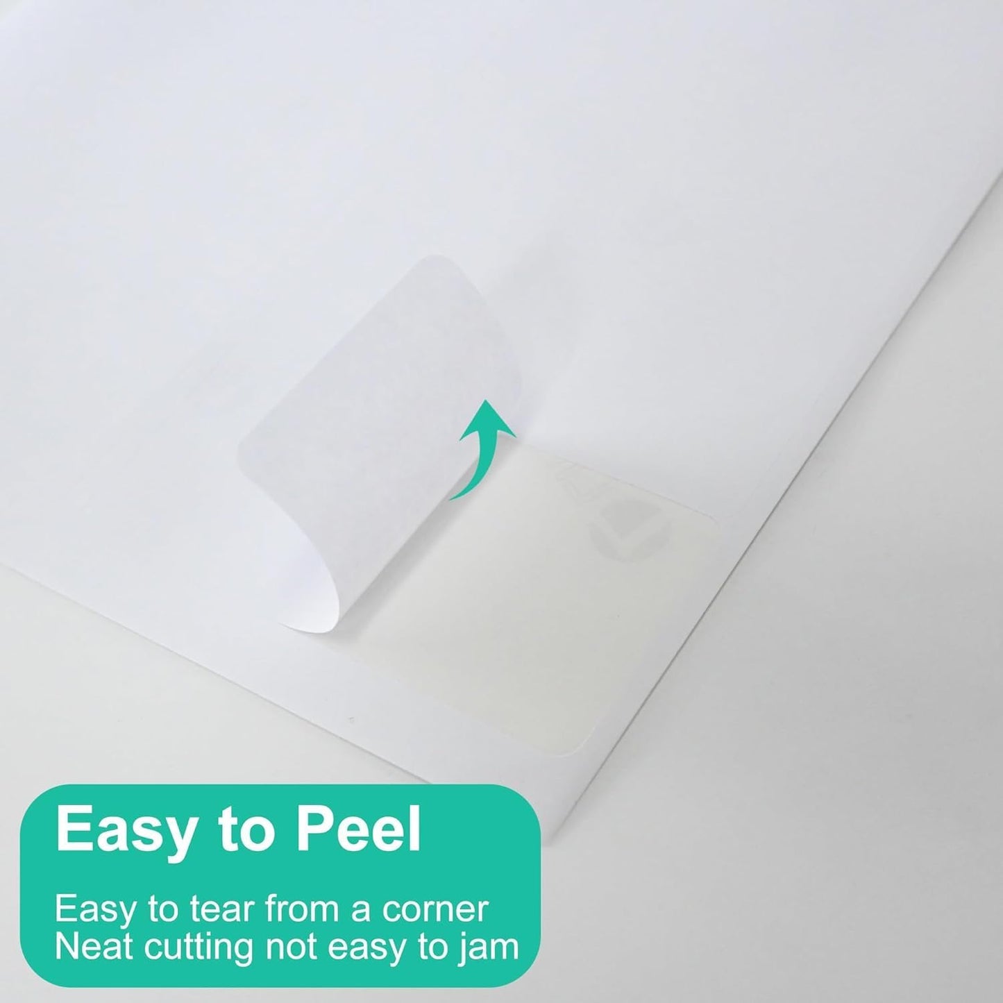 L LIKED 2" x 4" Label Stickers, Printable White 500 Sheets for Laser/Inkjet Printing - Matte White, 10 per Sheets (5000 PCS Labels)