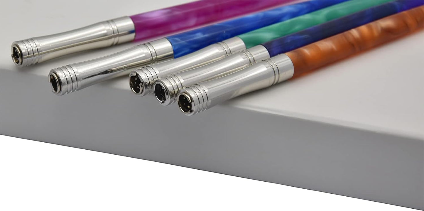 Gullor Resin Dip Pen Handcrafted Calligraphy Set with 33 Nibs for Art, Signatures, Drawing, Caligraphy Kits for Beginners (Purple)