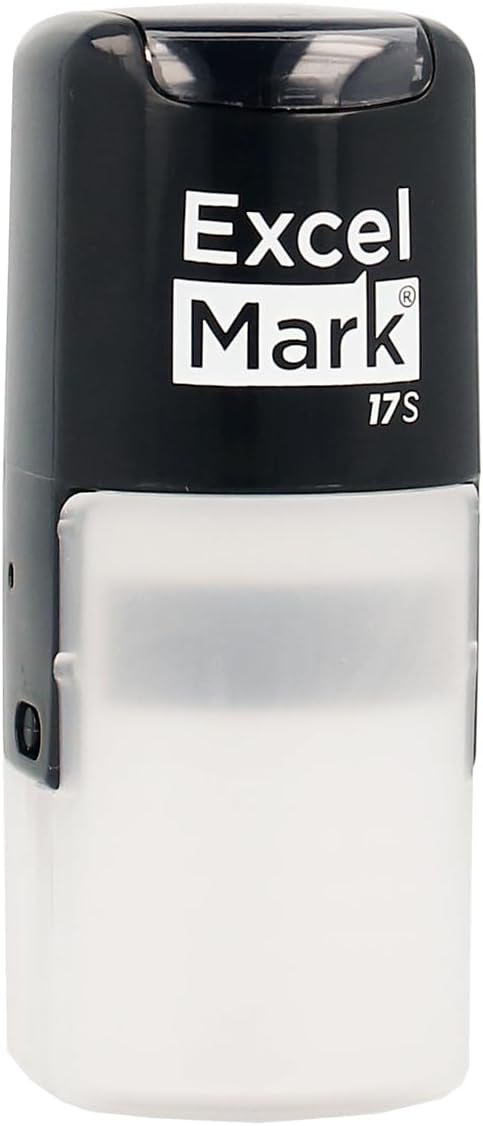 ExcelMark Custom Round Self Inking Inspection Stamp - 5/8" Diameter (1 Line)